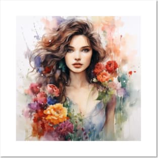 Beautiful among the flowers Posters and Art